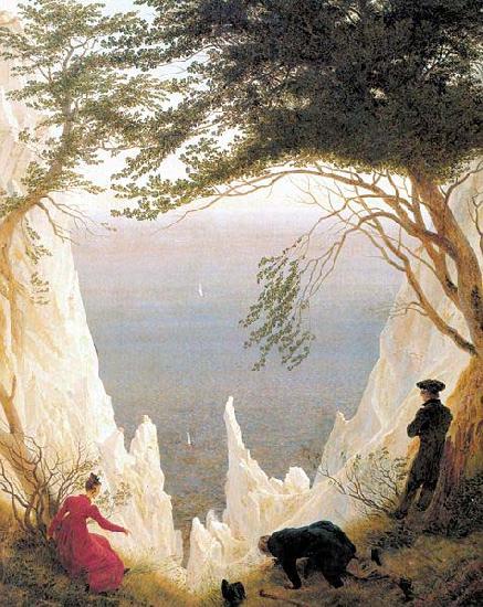 Caspar David Friedrich Chalk Cliffs on Rugen Germany oil painting art